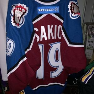 Authentic Sakic KOHO 46 Signed Hockey Jersey